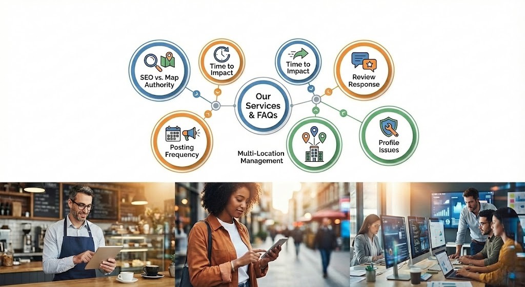 faqs - Edited Services and FAQs infographic overview