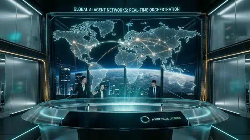 AI Strategies for Business autonomous agent diagram.