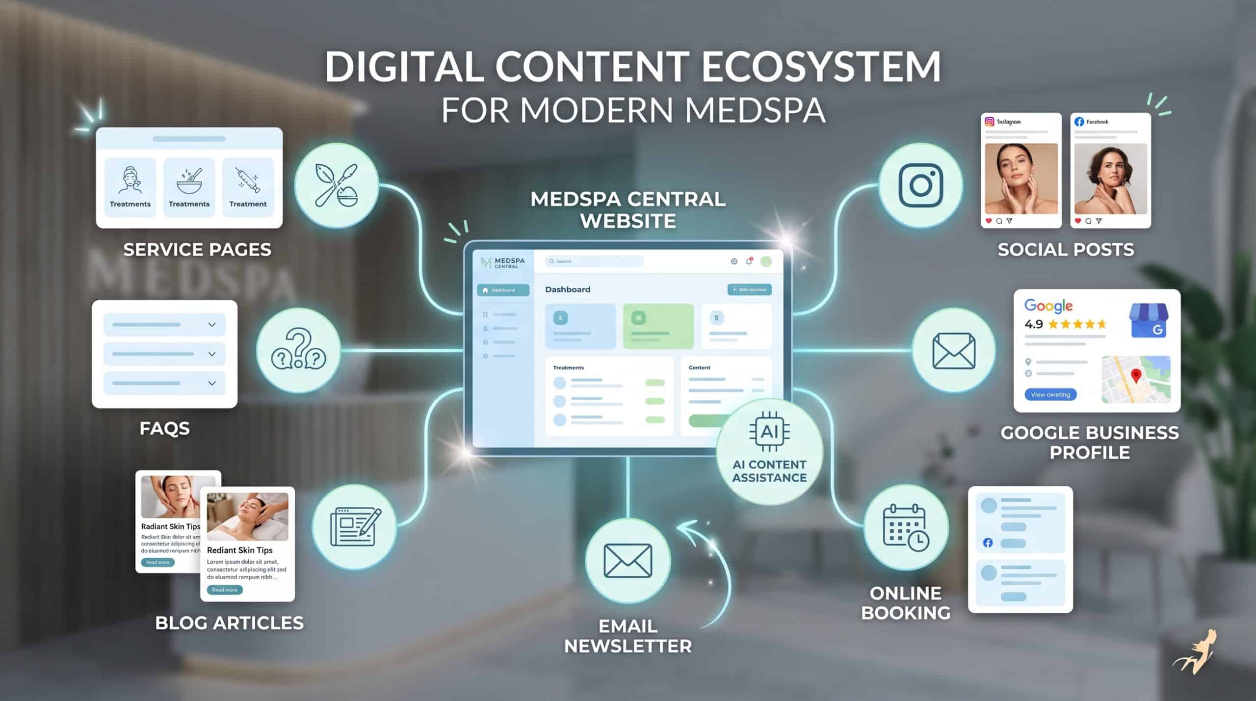 AI-ready content strategy for a medspa website